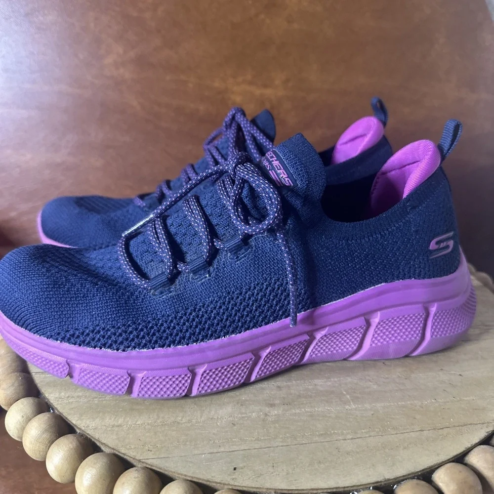 Skechers Women's Knit Mesh Stretch Fit Sparrow 2.0 Sporty Memory Foam Sneaker6.5